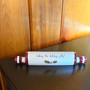 Holiday Rolling Pin Recipe Card Holder Grasslands Road